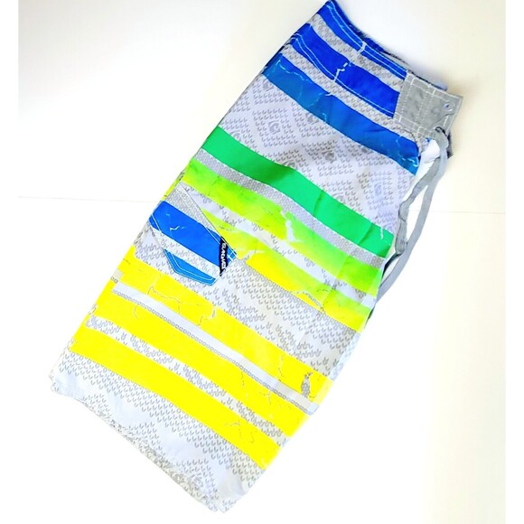 Island Haze Board Water Shorts Mens Large MultiColor Swim Trunks Surf VGC - Picture 11 of 11